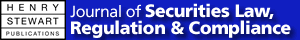 This page is sponsored by Journal of Securities Law, Regulation & Compliance